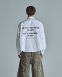 Undergold Echoes Beauty Long Sleeve Boxy Fit Shirt Bone