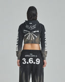 Undergold W Spring Pray 4 Love Zip Up Slim Fit Hoodie Sandblast Gray Flame