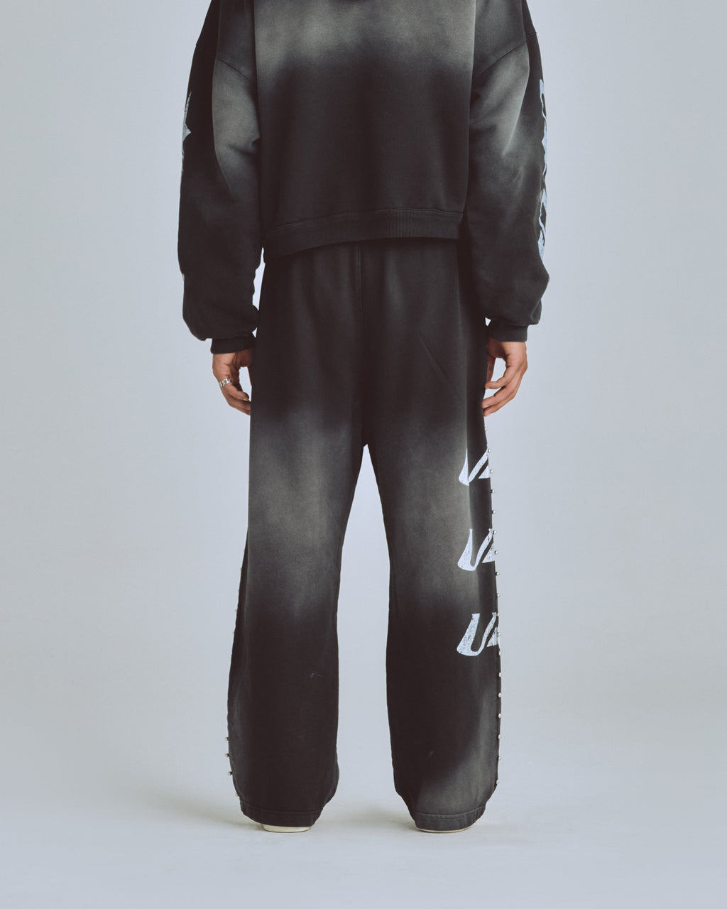 UNDERGOLD AGNUS DEI U STAR STRAIGHTPANTS SMOKEY BLACK