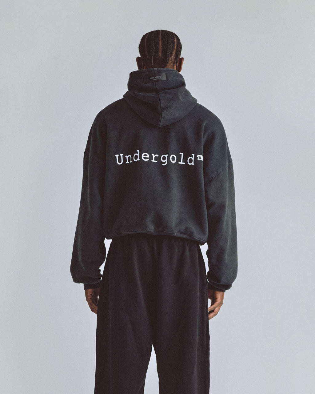 THE PATH SOULS HALF ZIP UP HOODIE VINTAGE BLACK