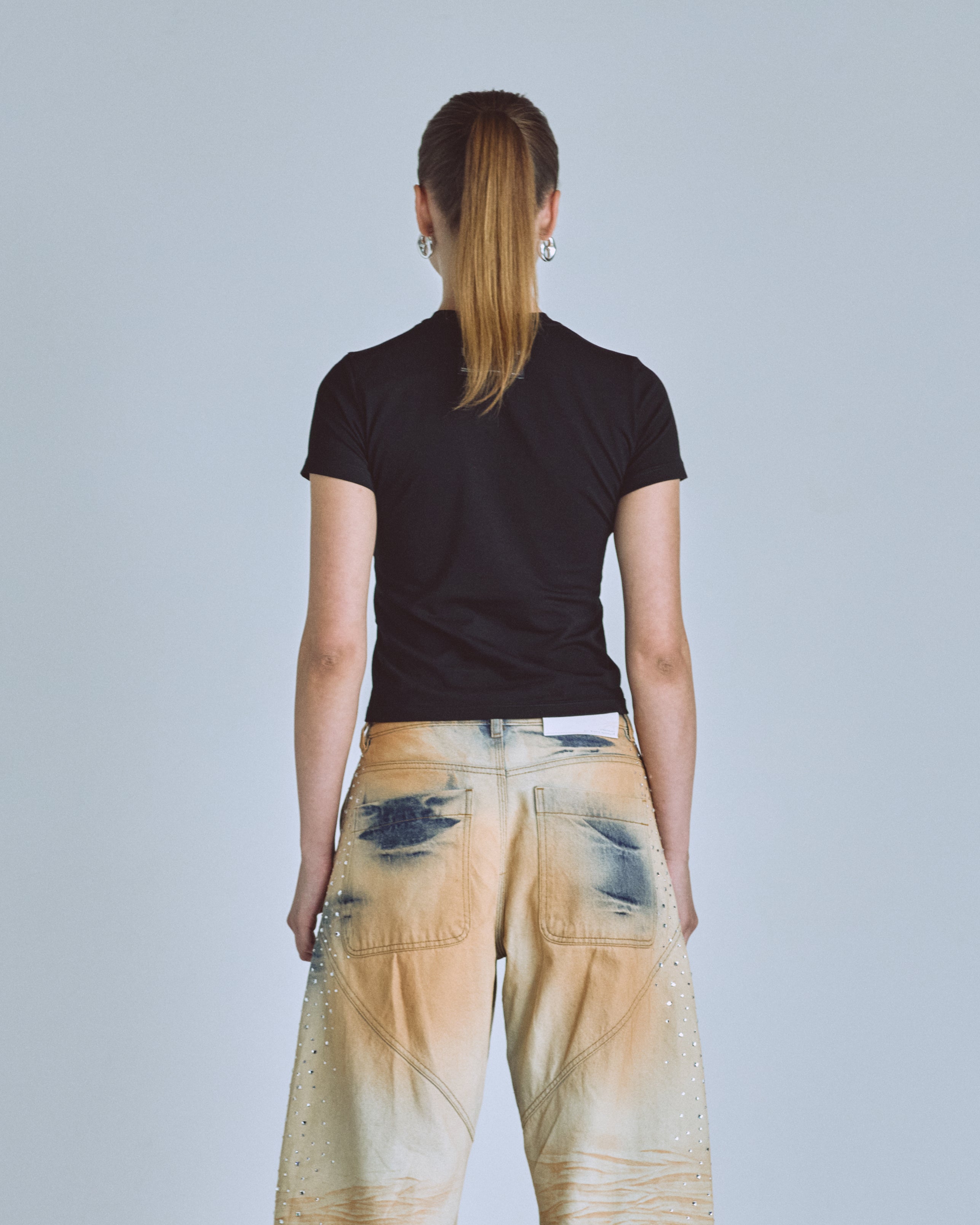 UNDERGOLD BASICS UNDERGOLD LONG BABY TEE – BLACK