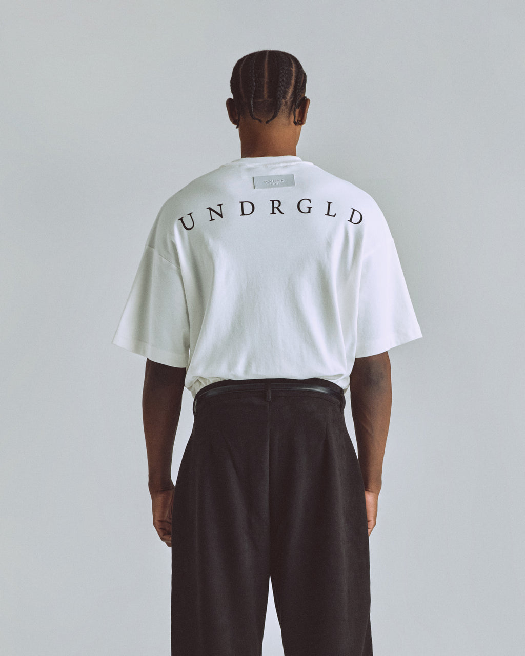 THE PATH MONOGRAM BOXY FIT TSHIRT WHITE