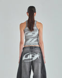 UNDERGOLD - Act 1 Racer Halter Tank Top - Gray