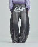 UNDERGOLD - Pants W Act 1 UG Star Barrel Vein Jean Washed - Black