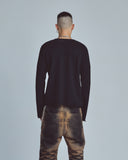 Undergold Basics Undgld Destroyed Knit Sweater – Black