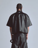 Undergold Capsule Basic Pleather Boxy Fit Shirt Black