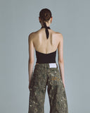 UNDERGOLD BASICS BACKLESS HALTER BODY BLACKL