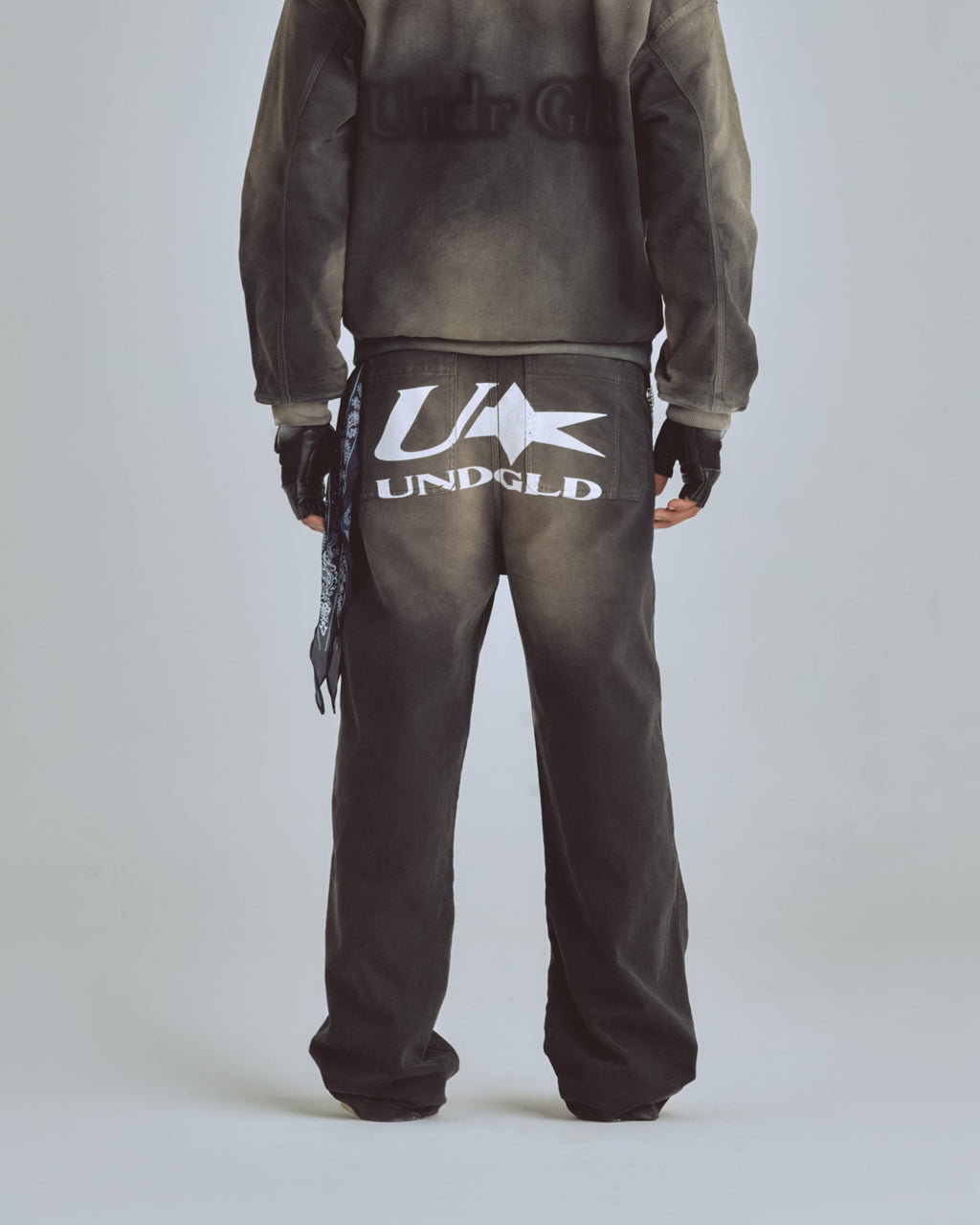 UNDERGOLD AGNUS DEI U STAR WIDE JEAN DIRTY BLACK