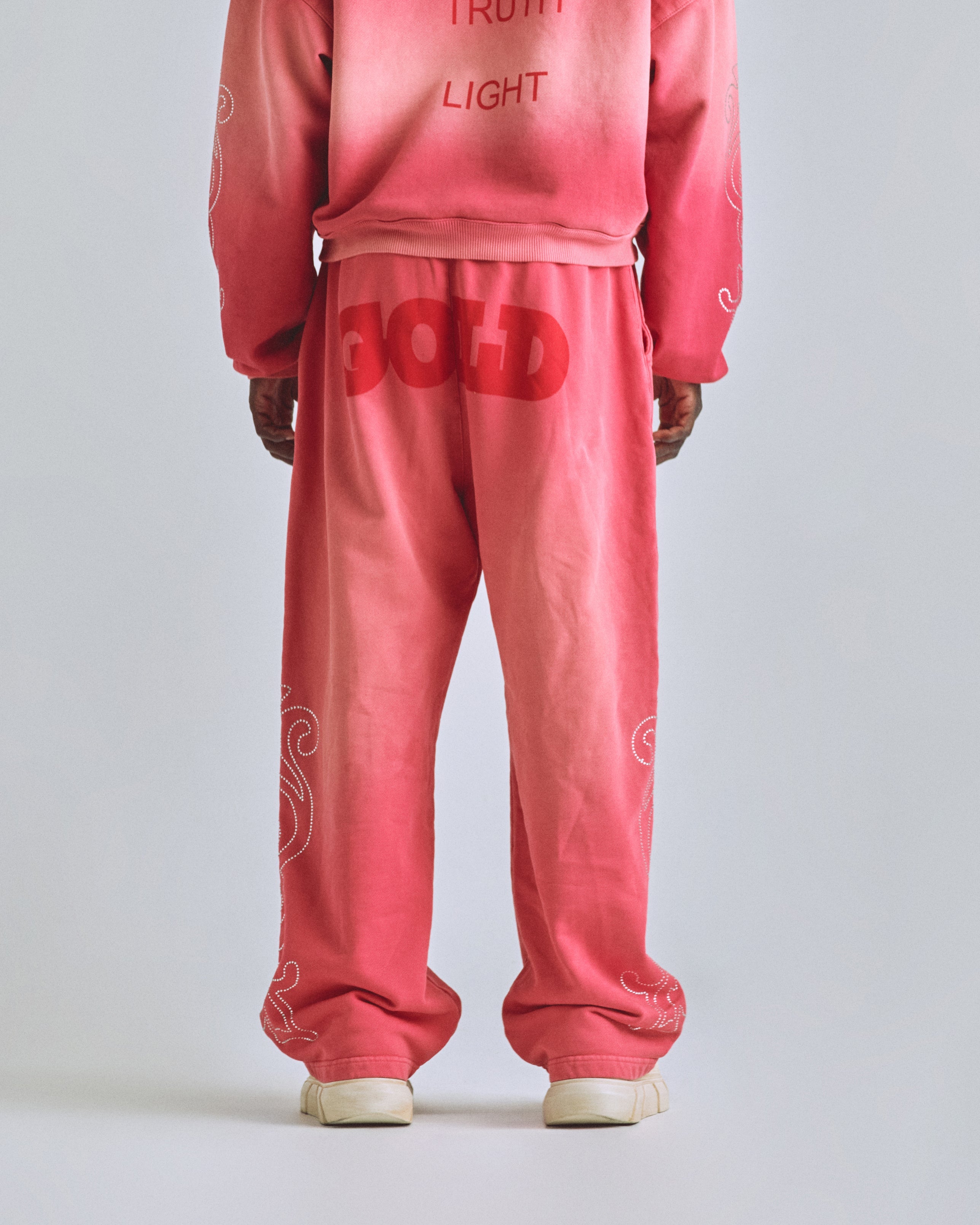 UNDERGOLD THE PATH GOLD STRAIGHTPANTS ROSE FIRE