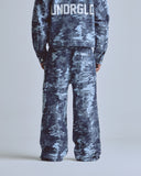 Undergold Capsule Basic Jacquard Wide Jeans Cammo Blue