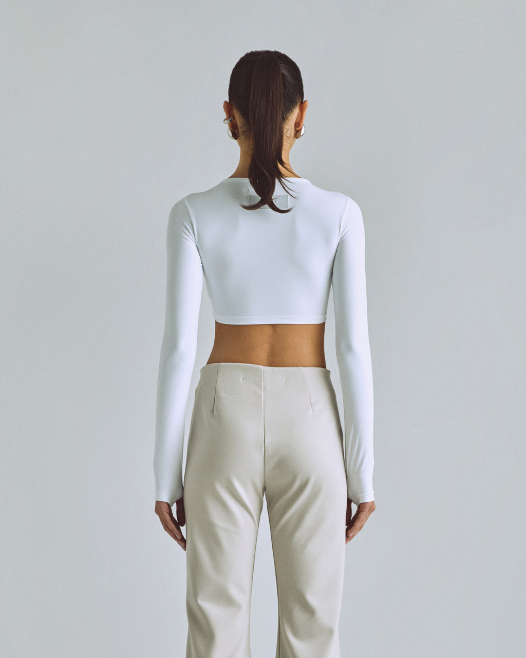 W BASICS LONG SLEEVE WHITE