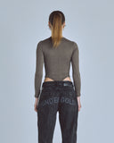 BASICS OVAL BRAIDED BODYSUIT – BROWN