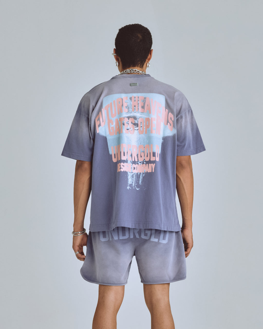 AGNUS DEI FUTURE HEAVENS TSHIRT FADED PURPLE
