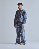 Undergold Capsule Basic Jacquard Wide Jeans Cammo Blue