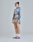 Undergold W Agnus Dei Future Heavens Slim Fit Hoodie Storm Blue