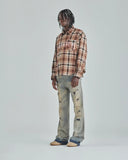UNDERGOLD - Shirt Act 1 Faith Flannel Plaid - Brown