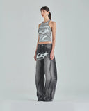 UNDERGOLD - Act 1 Racer Halter Tank Top - Gray