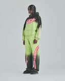 UNDERGOLD - Hoodie Act 1 Neon Boxy Fit - Faded Green