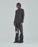 UNDERGOLD - Crewneck Act 1 Cross Slim Fit Knitted - Vintage Gray