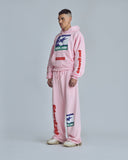 Undergold Stardust Symbol Straight Pants – Pink