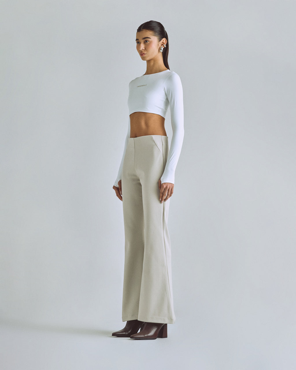 W BASICS LONG SLEEVE WHITE