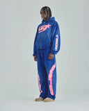 UNDERGOLD - Hoodie Act 1 Neon Zip Up Boxy Fit - Electric Blue