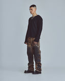 Undergold Basics Undgld Destroyed Knit Sweater – Black