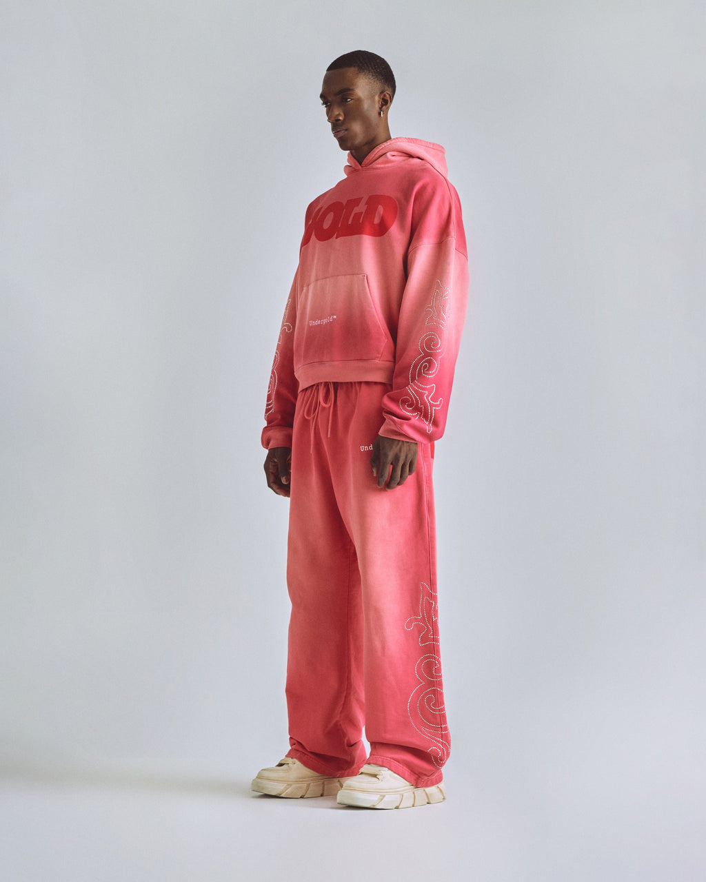 UNDERGOLD THE PATH GOLD STRAIGHTPANTS ROSE FIRE