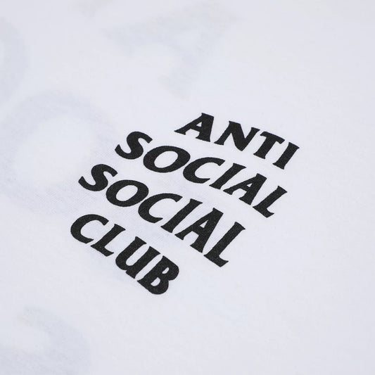 ANTI SOCIAL SOCIAL CLUB BLACK WHITE LETTERS T-SHIRT