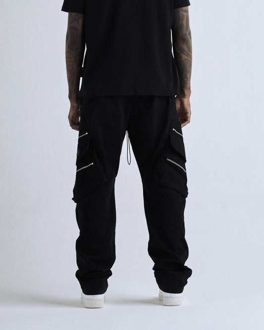 UNDERGOLD BASICS WIDE CARGO PANTS BLACK