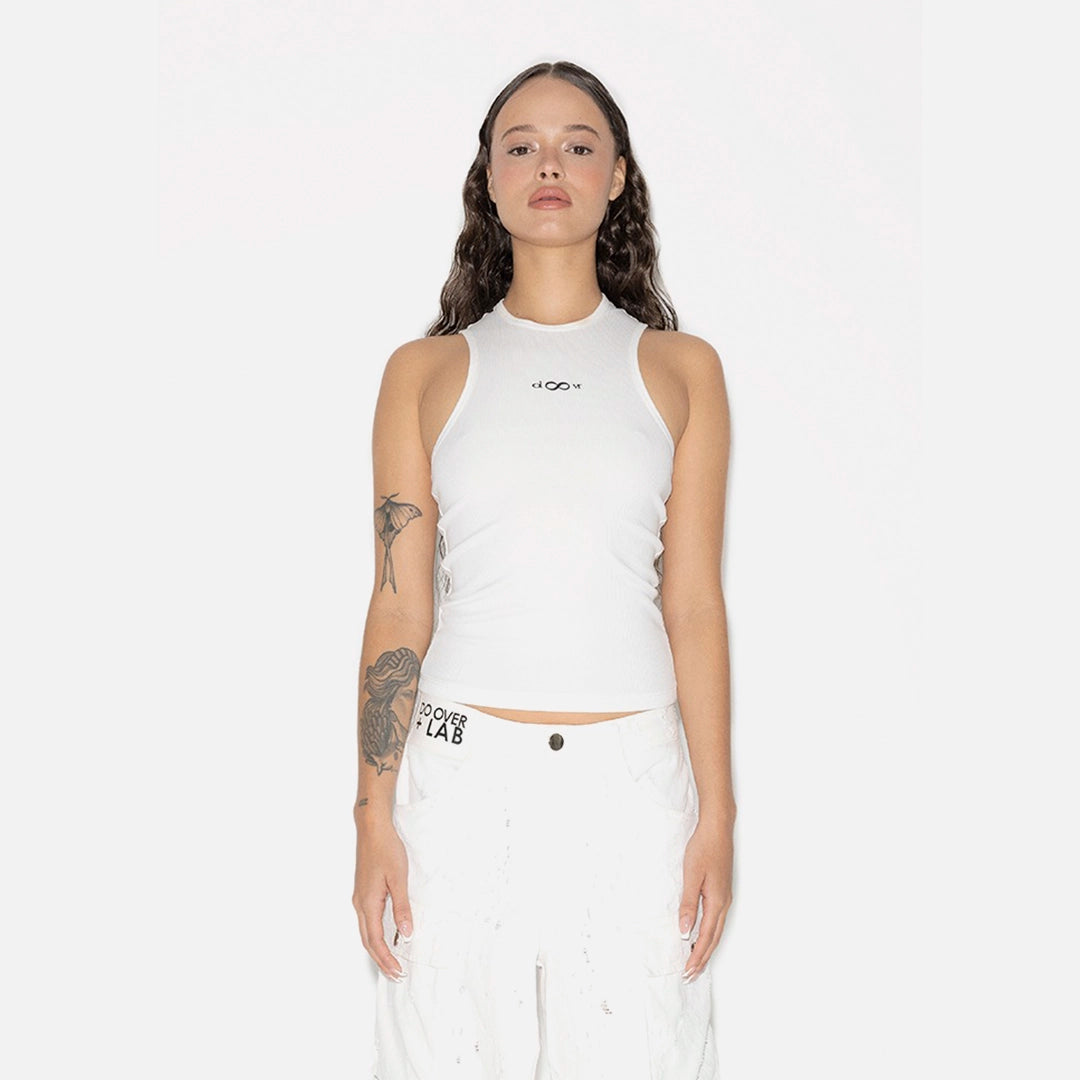 DO OVER LAB MONOGRAM TANK TOP CREAM