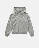 TRUE  FOREST ZIPPER HOODIE  LIGHT GRAY