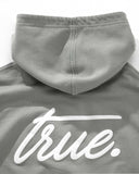 TRUE  FOREST ZIPPER HOODIE  LIGHT GRAY