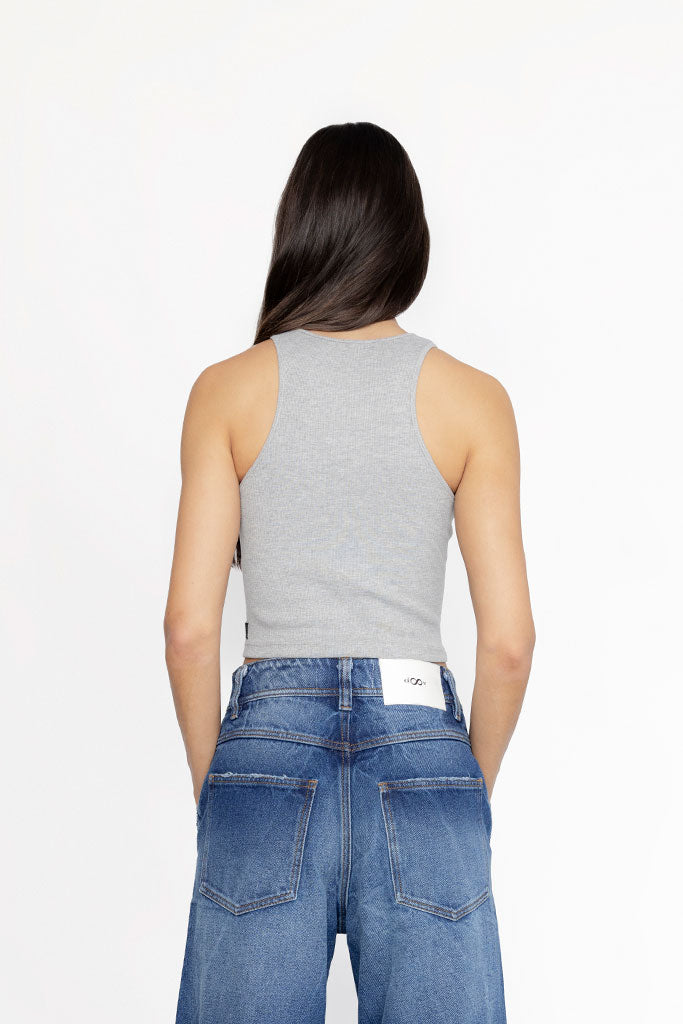 DO OVER LAB. D-TANK TOP BLACK