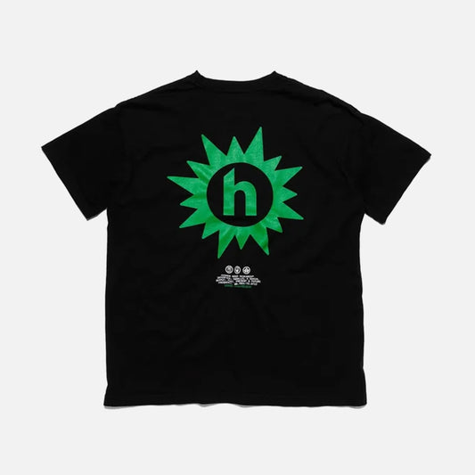 HIDDEN SUNBURST LOGO TEE BLACK