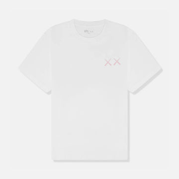 KAWS X UNIQLO WHITE PINK MONSTER T-SHIRT WHITE