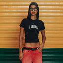 TRUE - Latina Baby Tee - Black