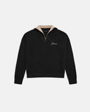 MONOIC - Zip Funnel Neck Knitwear - Negro y Crema