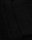 MONOIC - Zip Funnel Neck Knitwear - Negro y Crema