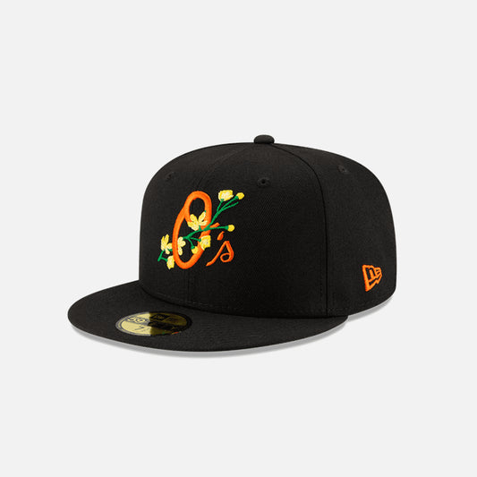 NEW ERA SIDEPATCH BLOOM 59FIFTY CAP BLACK