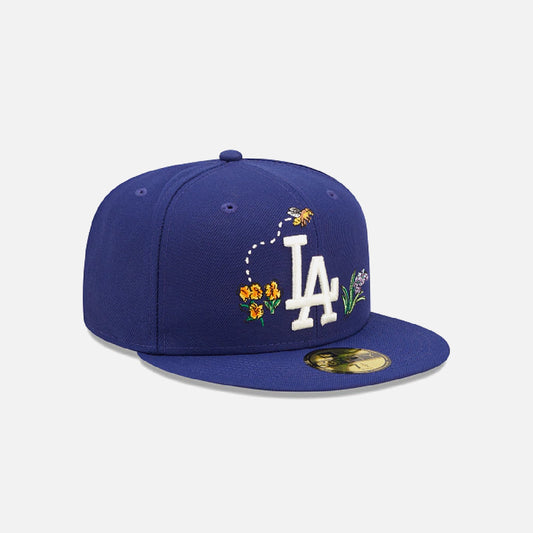 NEW ERA WATER COLOR FLORAL 59FIFTY CAP BLUE