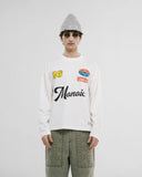 MONOIC - Camiseta Boxy Fit Long Sleeve 26 - Cloud Dancer