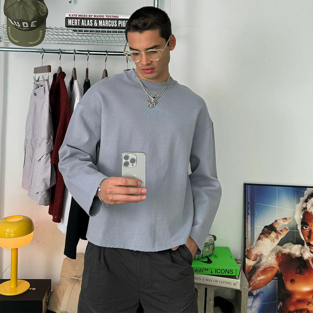 NUDE PROJECT BALEAR CREWNECK PALE BLUE