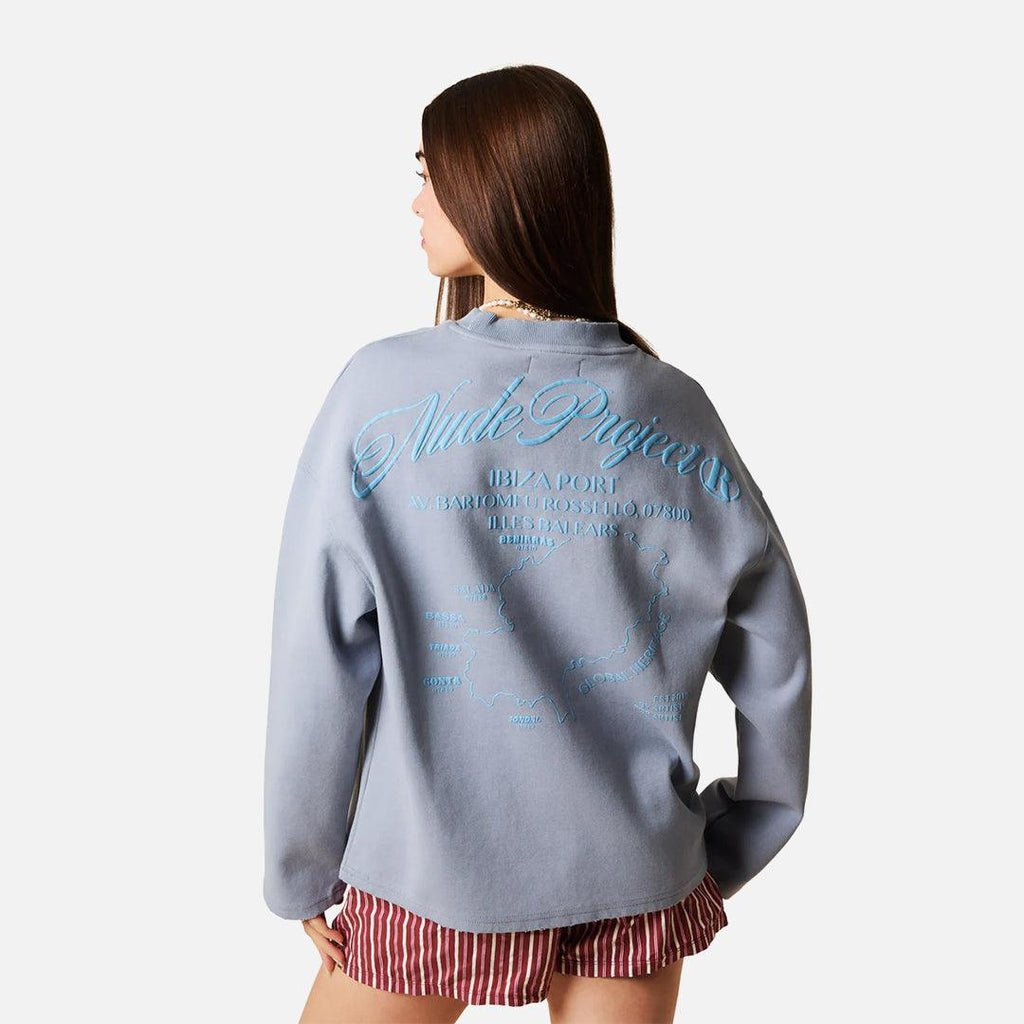 NUDE PROJECT BALEAR CREWNECK PALE BLUE