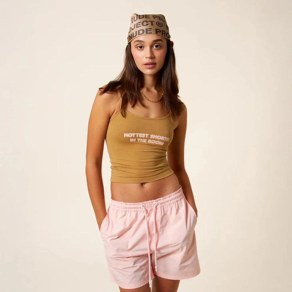 NUDE PROJECT HOTTEST SHORTIE TOP CAMEL