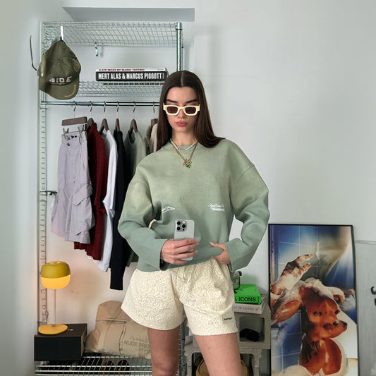 NUDE PROJECT OVERDYED CREWNECK GREEN