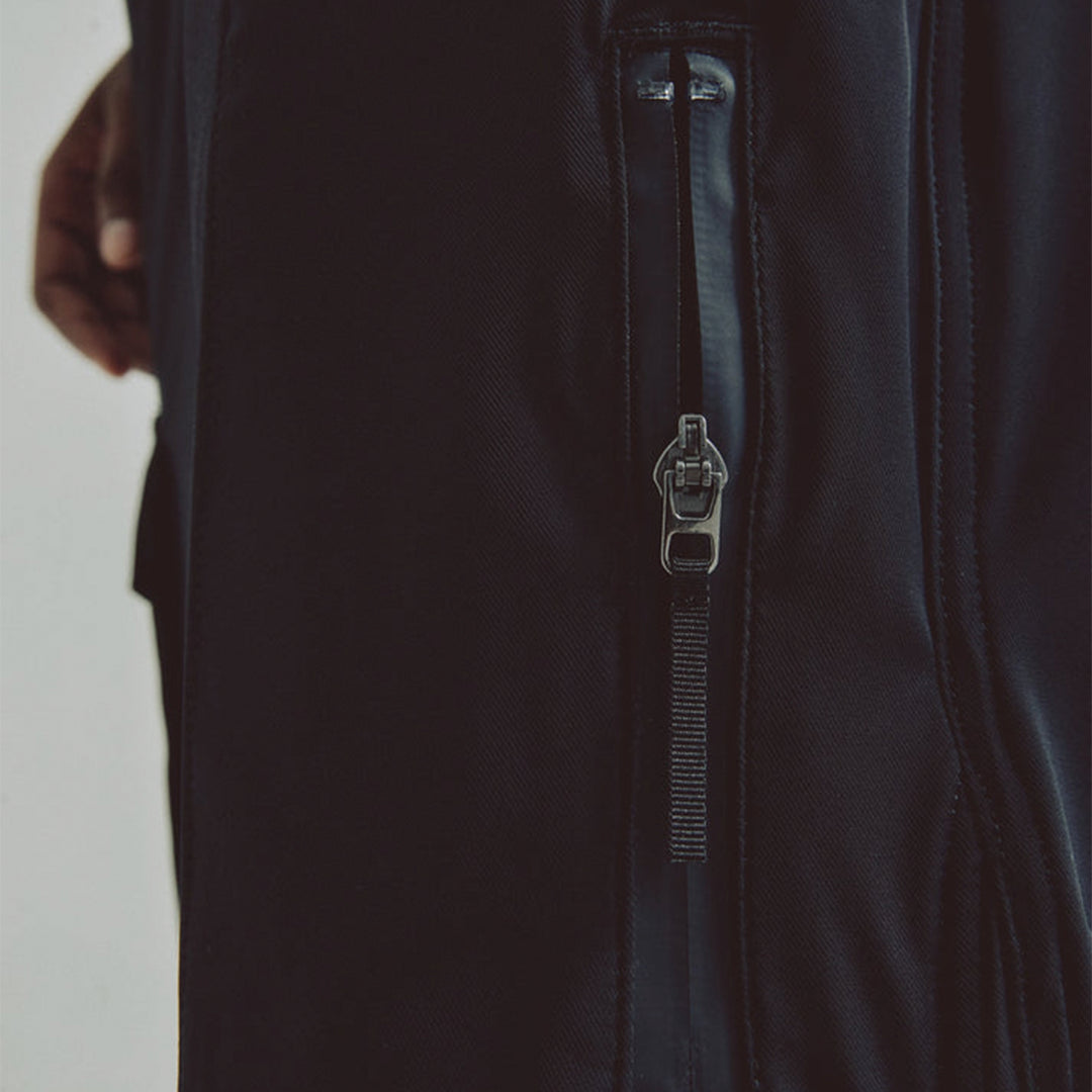 REMANENCE SEMI FIT IRON PANTS BLACK