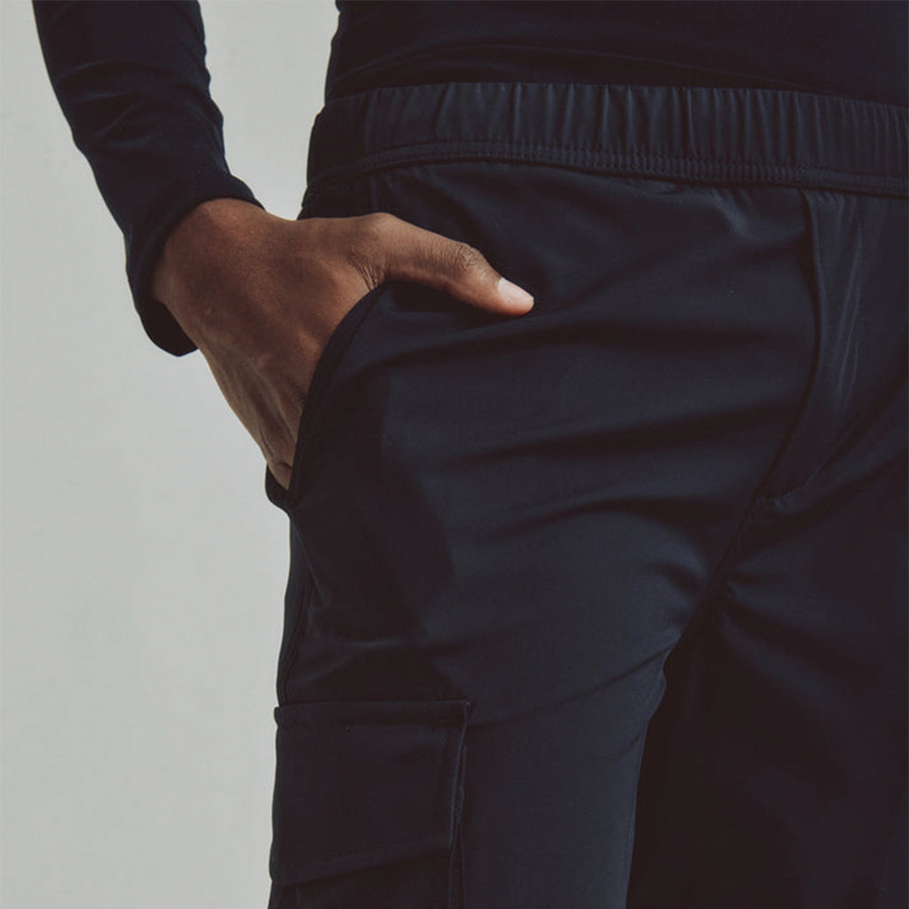 REMANENCE SEMI FIT IRON PANTS BLACK