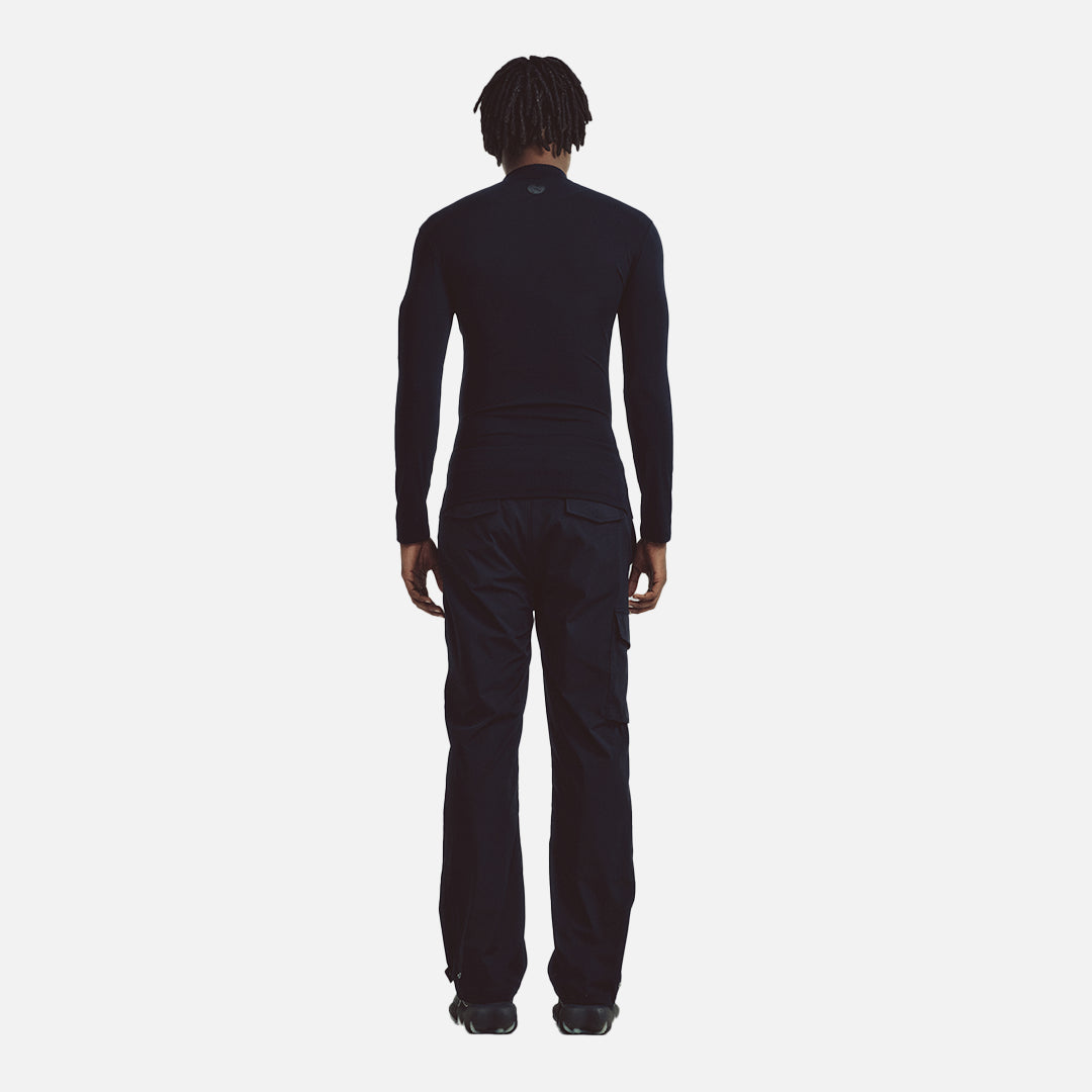REMANENCE SLIM GAUSS TURTLENECK TOP BLACK