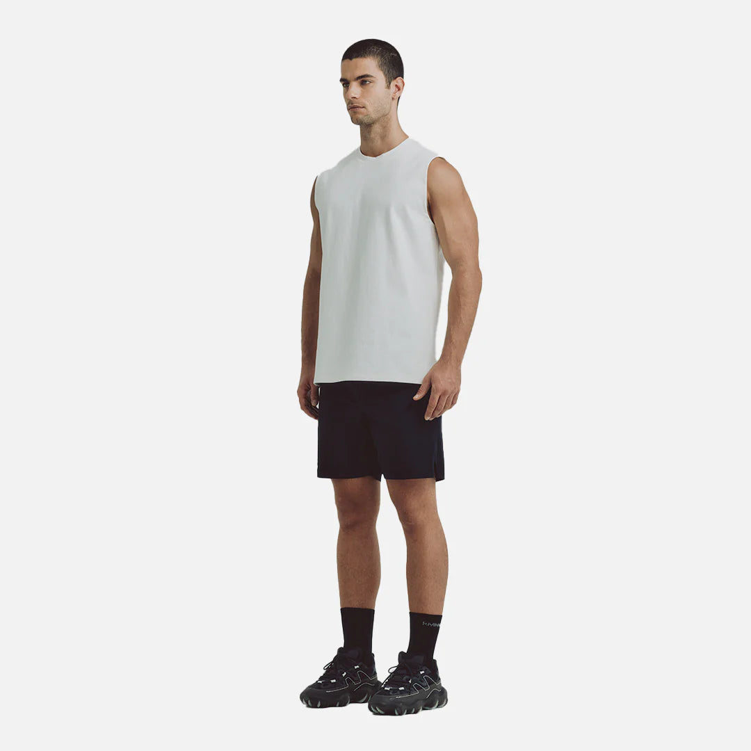 REMANENCE RELAXED FIT COBALT TANK TOP WHITE